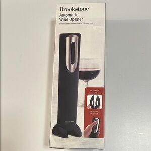 Brookstone automatic wine opener. New in box, still sealed.